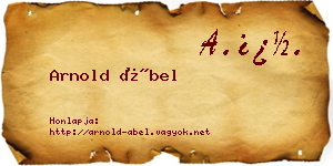 Arnold Ábel névjegykártya